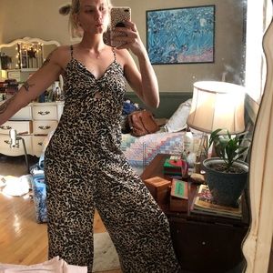 Crystal Sky Cheetah Print Jumpsuit